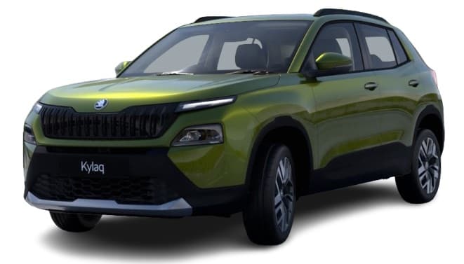Skoda Kylaq in Olive Gold