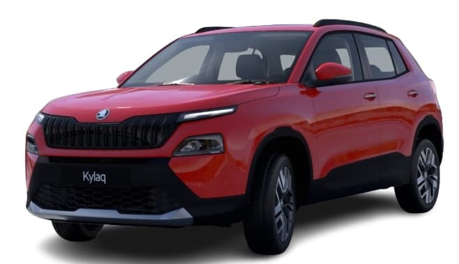 Skoda Kylaq in Tornado Red